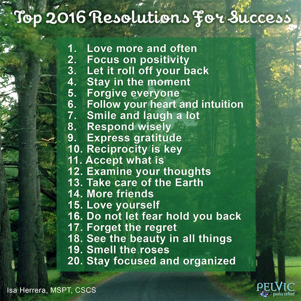 Top 2016 Resolutions for Success