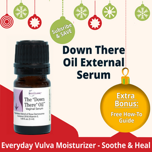 Down There Oil Vulvar Moisturizing Serum: Stop Odor, Itching & Burning  And Soothe Delicate Vulvar Skin
