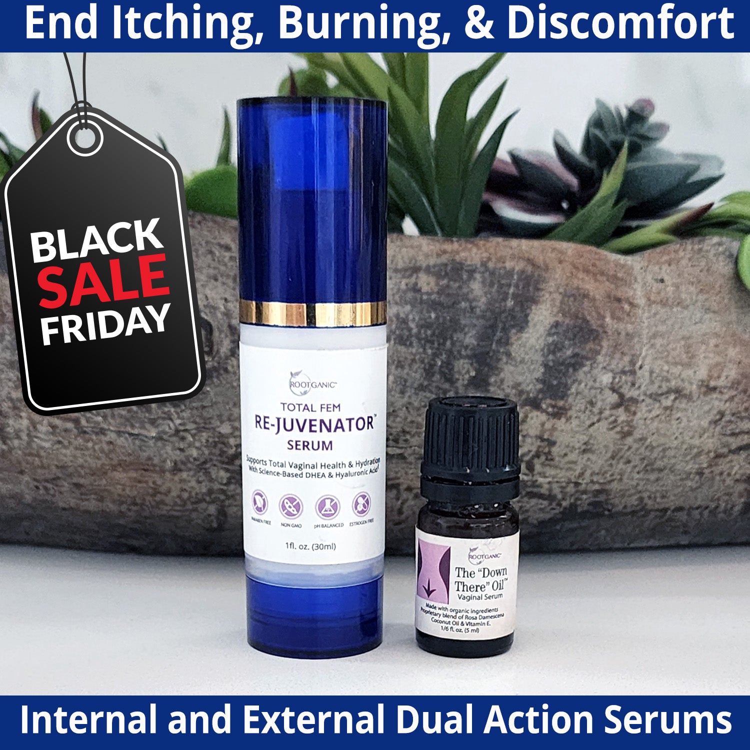 The Complete Happy Va-Jay-Jay Kit - (Down There Oil + Re-Juvenator Serum)