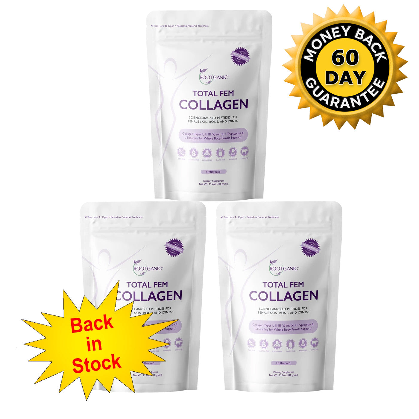 Total Fem Collagen: Whole-Body Support for Your Pelvic Floor, Fascia, Skin, Hair, Nails & Joints