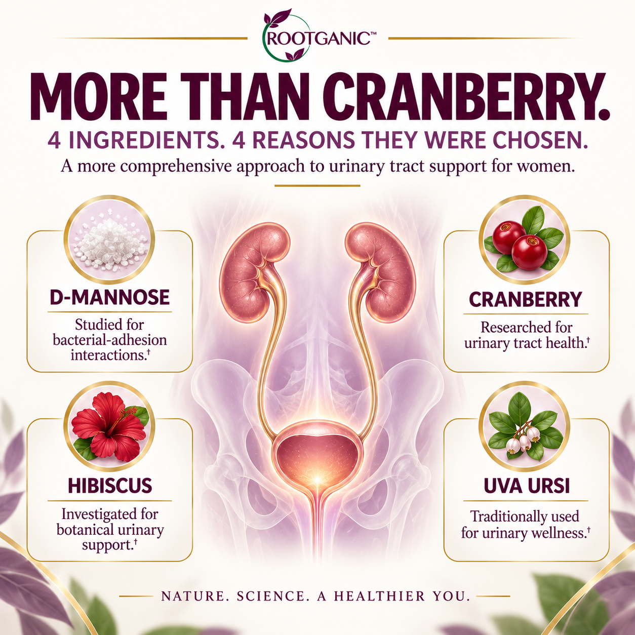 Total Fem USDA Organic Ultimate Bladder Health: Science-Backed Herbal Support for Leaks, Urgency & Bladder Control