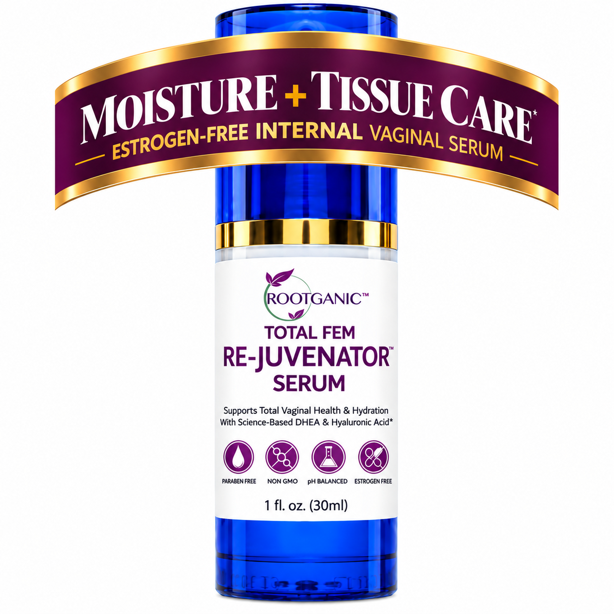 Total Fem Re-Juvenator Internal Vaginal Serum: Estrogen-Free Relief for Vaginal Dryness & Intimacy Confidence