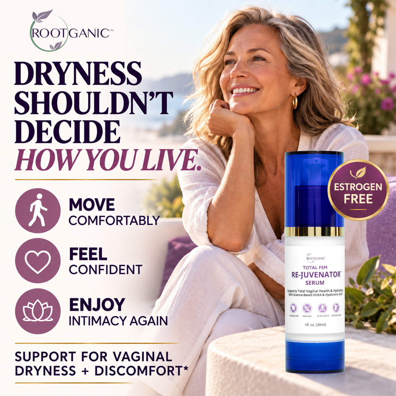 Total Fem Re-Juvenator Internal Vaginal Serum: Estrogen-Free Relief for Vaginal Dryness & Intimacy Confidence