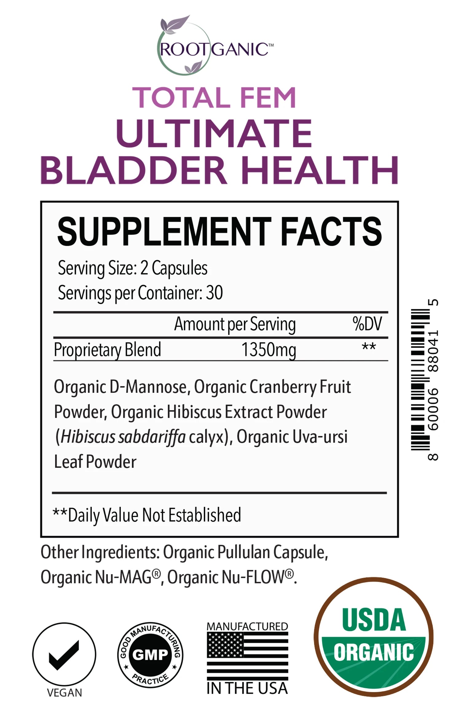 Total Fem Organic Ultimate Bladder Health