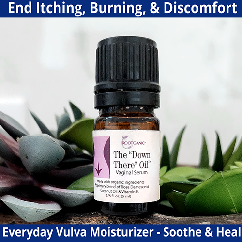Down There Oil Vulvar Moisturizing Serum: Stop Odor, Itching & Burning  And Soothe Delicate Vulvar Skin