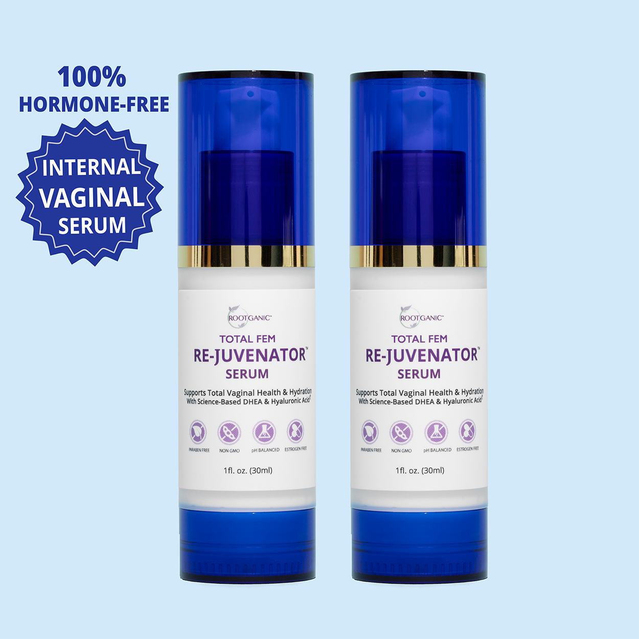 Total Fem Re-Juvenator Internal Vaginal Serum: Estrogen-Free Relief for Vaginal Dryness & Intimacy Confidence